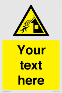 Custom warning roof avalanche